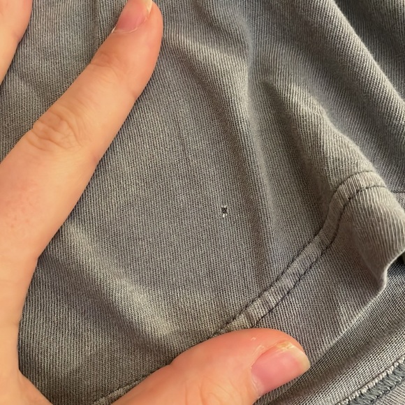 Grey light weight hooded long sleeve, size S (oversized fit) - Picture 4 of 7